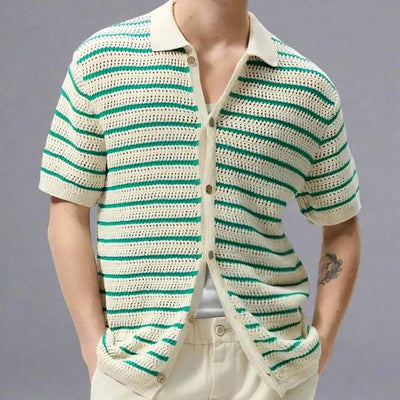 Hollow Breathable Knitted T-shirt